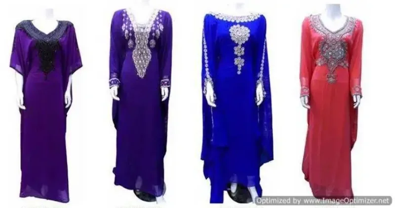 Picture of Radhe Designer Black Georgette Kaftan Dress for Women - F10244