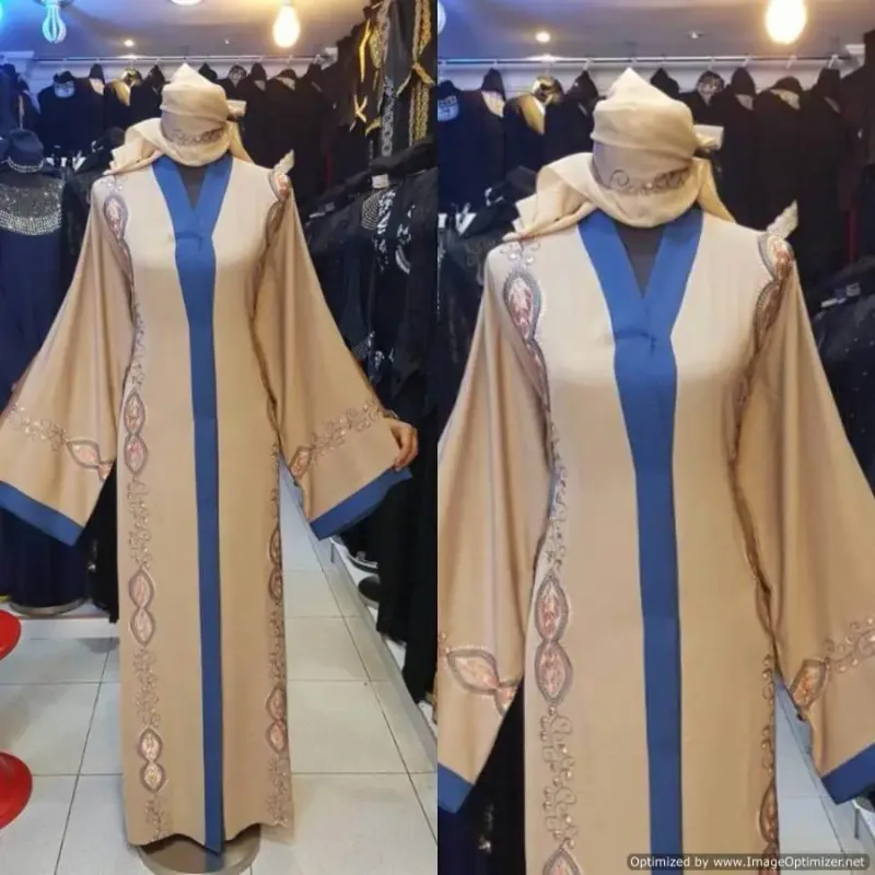 Picture of Radhe Designer Blue Georgette Kaftan Dress for Women - F2031