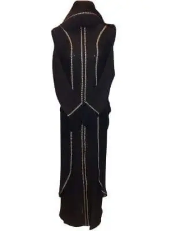 Picture of Black Georgette Kaftan Dress for Women - Look 9211