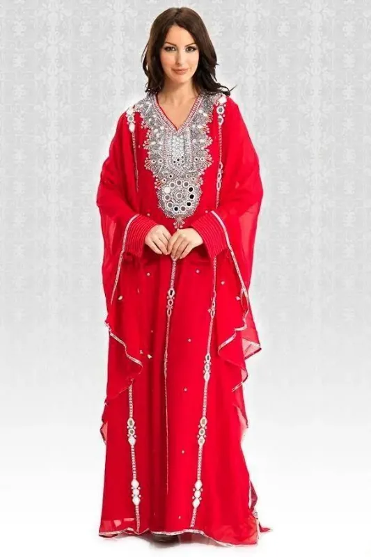 Picture of Radhe Designer Black Georgette Kaftan Dress for Women - F5802
