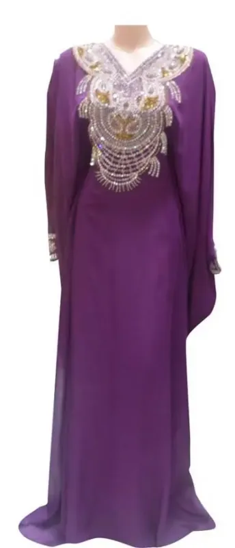 Picture of Radhe Designer Multicolor Georgette Kaftan Dress for Women - F9403