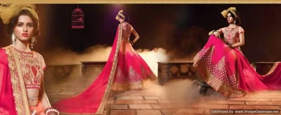 Picture of bridal lehenga by pakistani designers,lehenga size 44c,