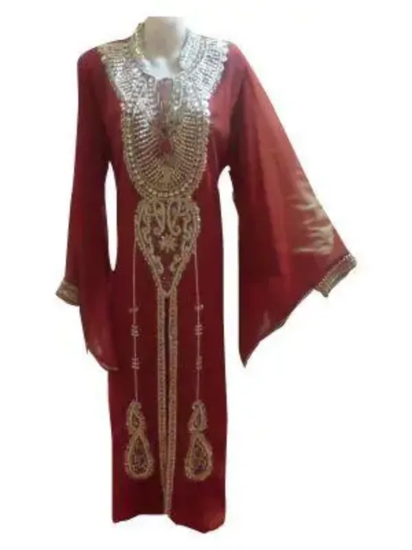Picture of Radhe Designer Multicolor Georgette Kaftan Dress for Women - F9401