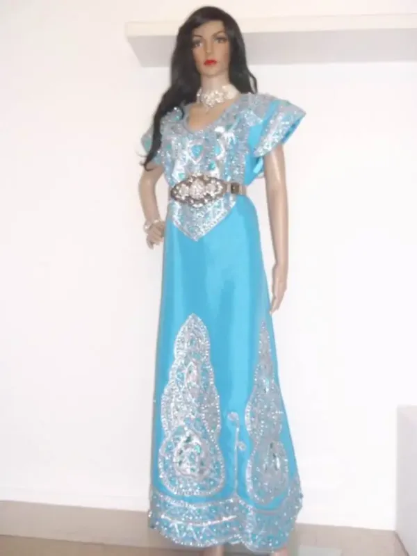 Picture of Multi Color Georgette Kaftan Dress for Women - Look 9225