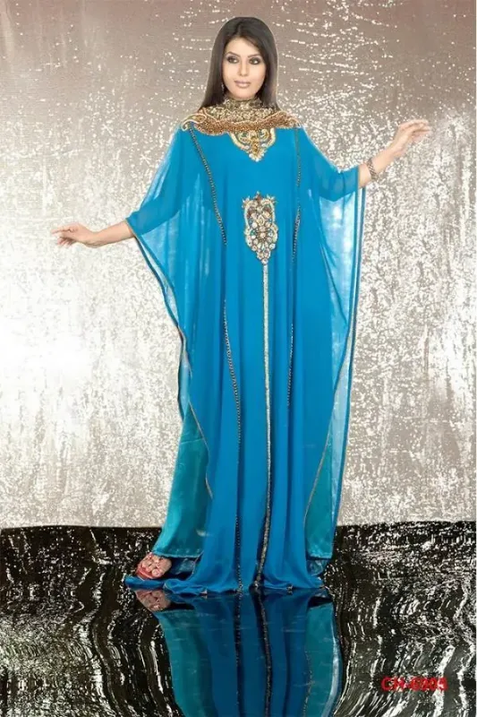 Picture of Radhe Designer Multicolor Georgette Kaftan Dress for Women - F6282