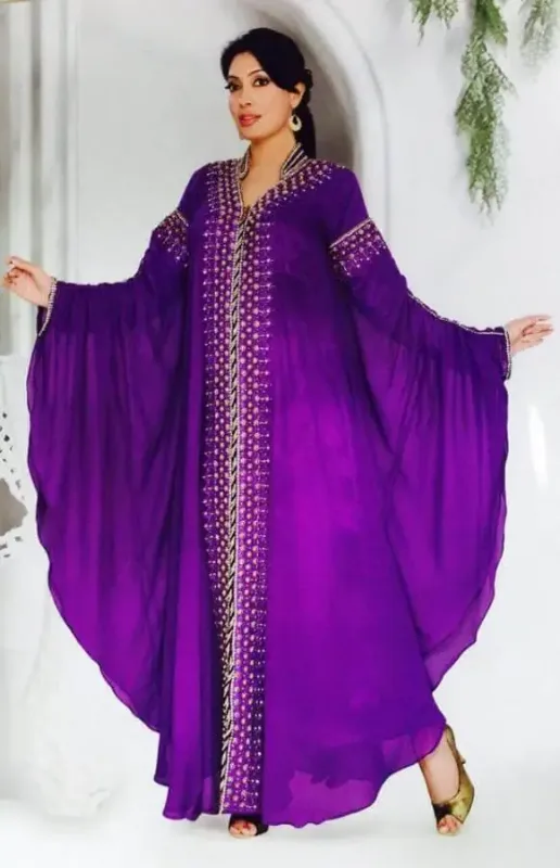 Picture of Radhe Designer Multicolor Georgette Kaftan Dress for Women - F3355