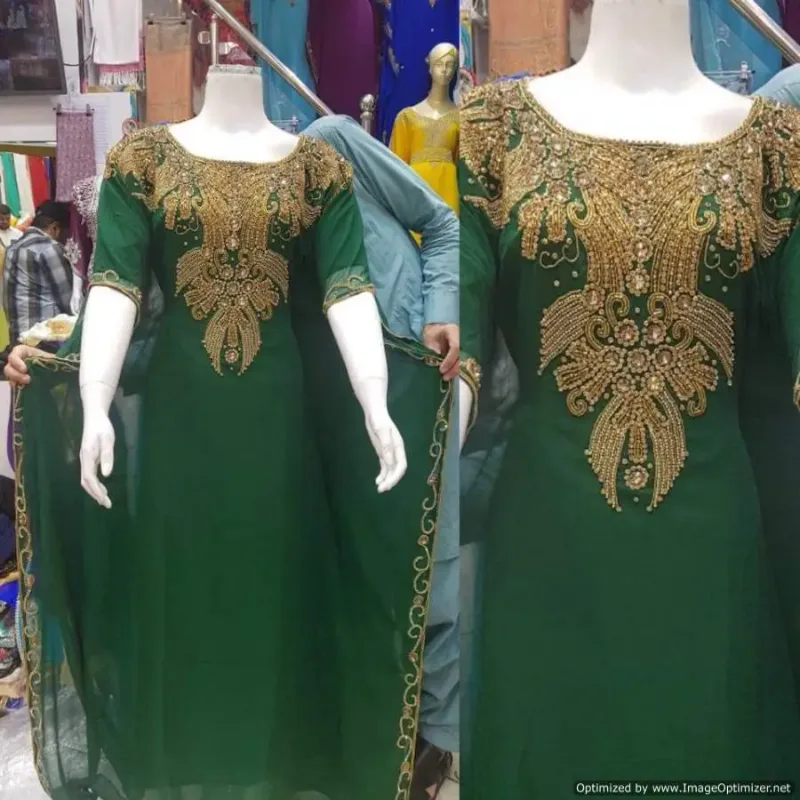Picture of Radhe Designer Multicolor Georgette Kaftan Dress for Women - F2673