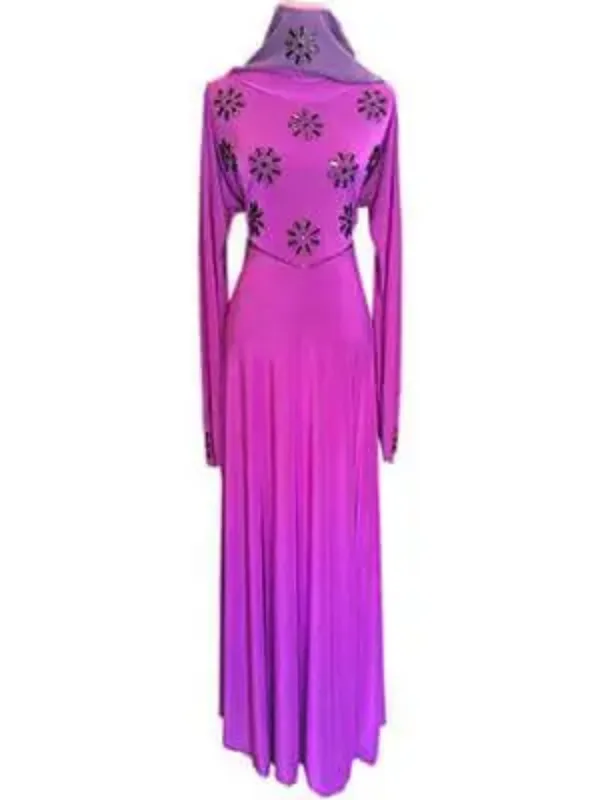Picture of Radhe Designer Black Georgette Kaftan Dress for Women - F5111