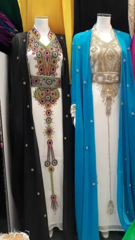 Picture of Radhe Designer Multicolor Georgette Kaftan Dress for Women - F3442