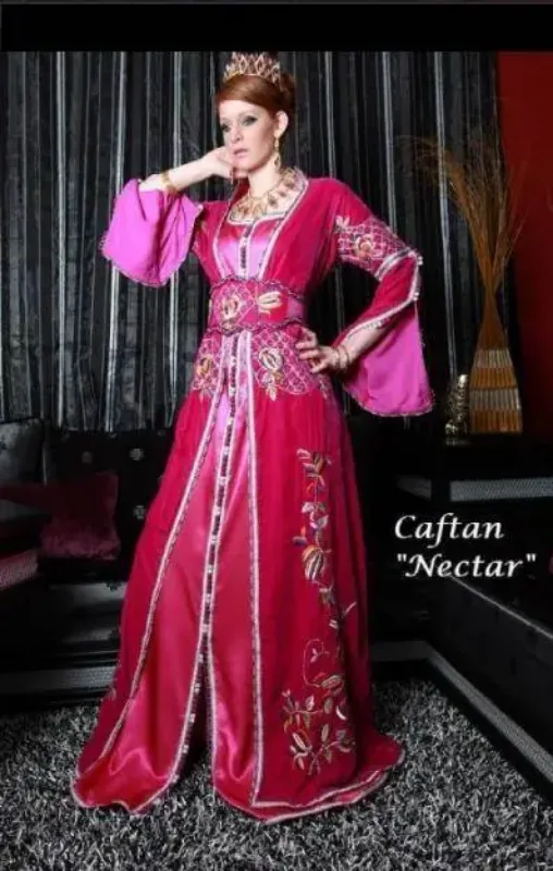 Picture of Radhe Designer Multicolor Georgette Kaftan Dress for Women - F6133