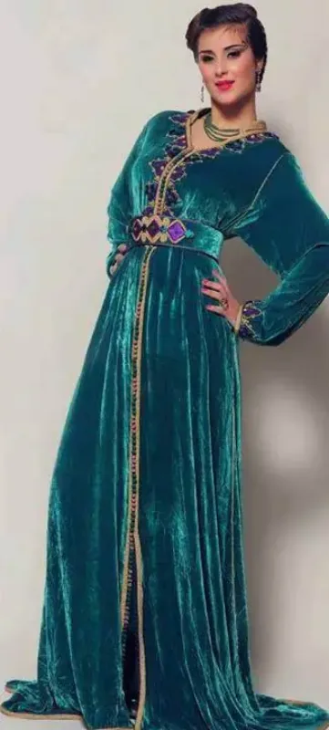 Picture of Radhe Designer Multicolor Georgette Kaftan Dress for Women - F6681