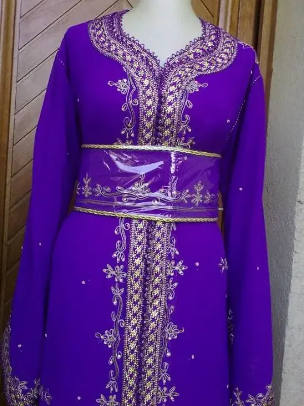 Picture of Multi Color Georgette Kaftan Dress for Women - Look 9274
