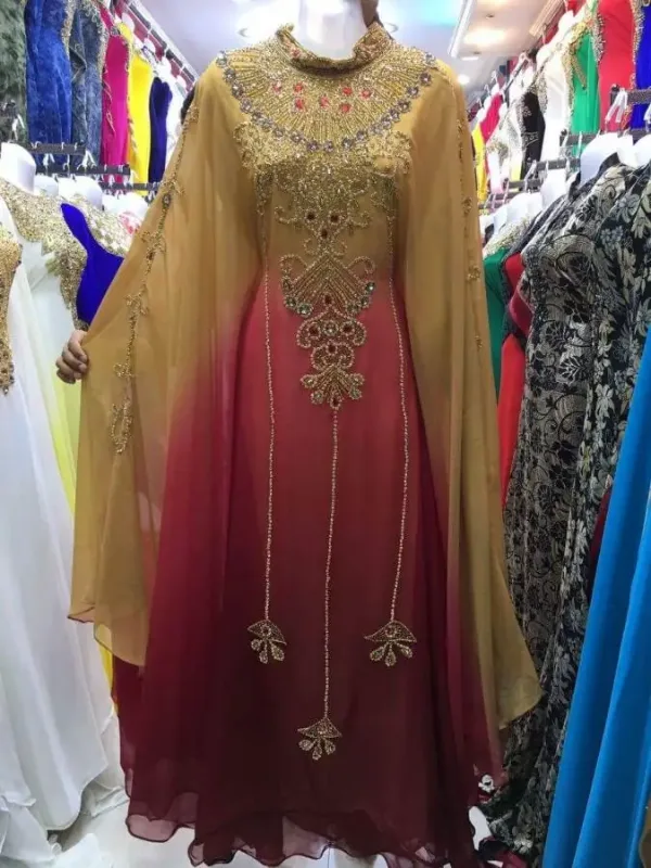 Picture of Radhe Designer Multicolor Georgette Kaftan Dress for Women - F1852