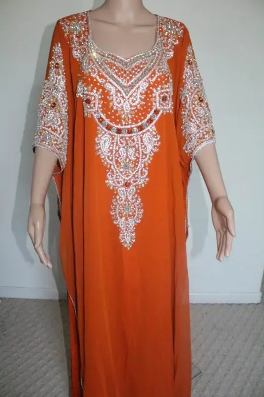 Picture of Radhe Designer Multicolor Georgette Kaftan Dress for Women - F10239