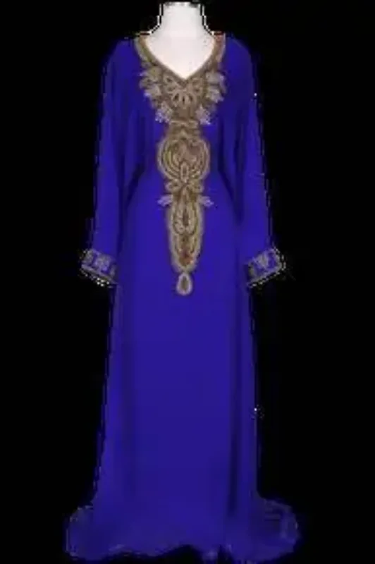 Picture of Radhe Designer White Georgette Kaftan Dress for Women - F10581