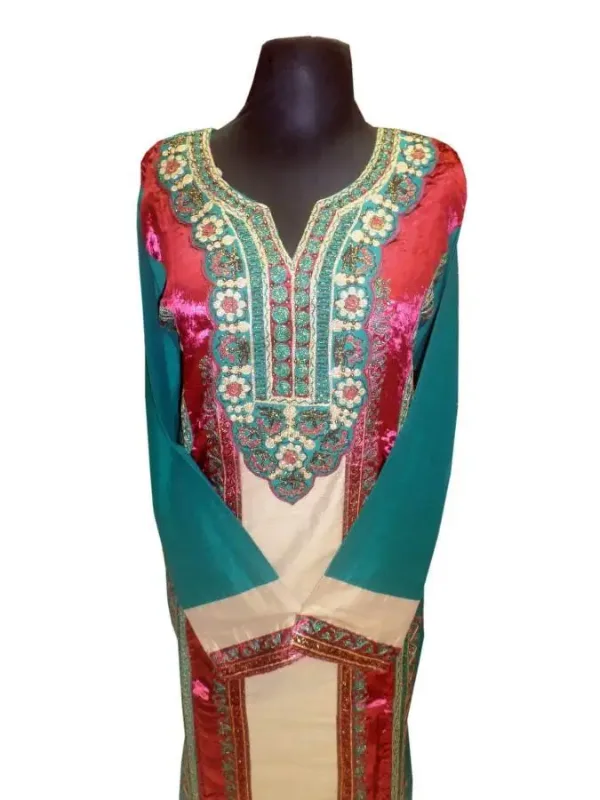 Picture of Multi Color Georgette Kaftan Dress for Women - Look 9290