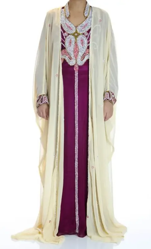 Picture of Radhe Designer Multicolor Georgette Kaftan Dress for Women - F6949