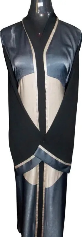 Picture of Black Georgette Kaftan Dress for Women - Look 9296