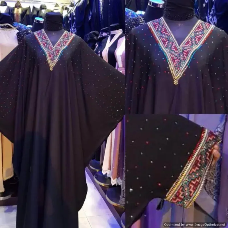 Picture of Radhe Designer Black Georgette Kaftan Dress for Women - F2696