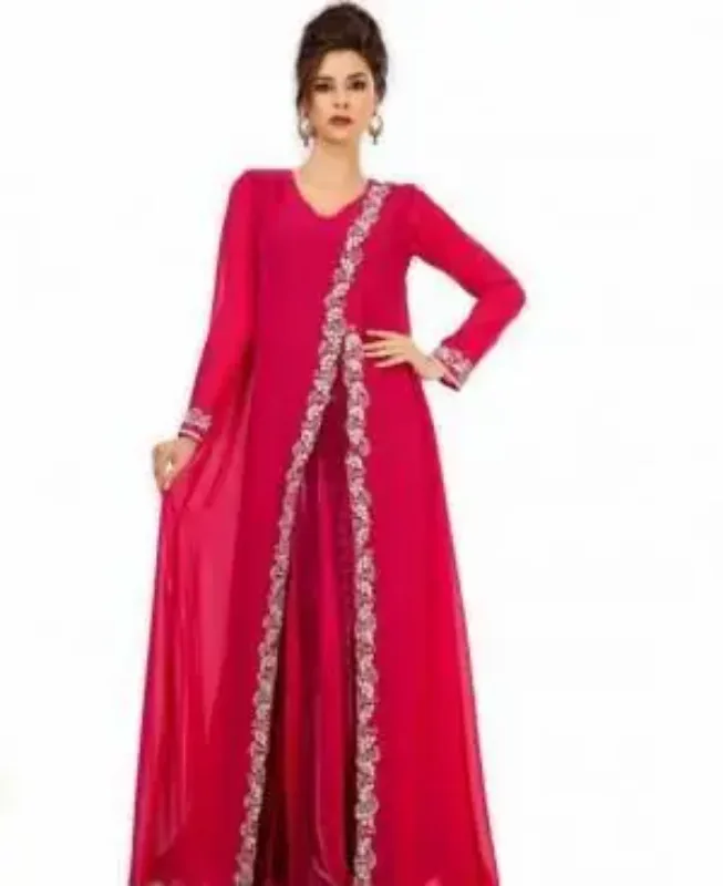 Picture of Radhe Designer Multicolor Georgette Kaftan Dress for Women - F9539