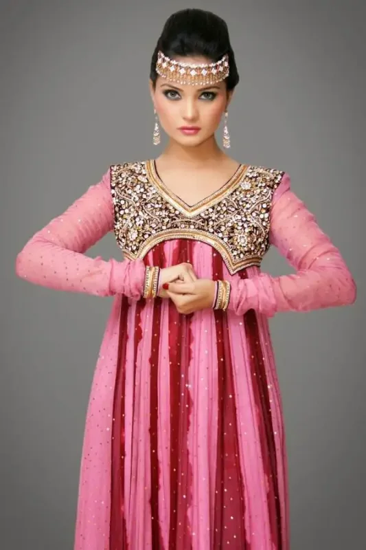 Picture of Radhe Designer Blue Georgette Kaftan Dress for Women - F5512