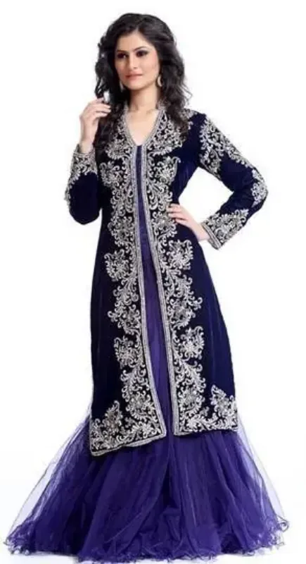 Picture of Radhe Designer Multicolor Georgette Kaftan Dress for Women - F5656