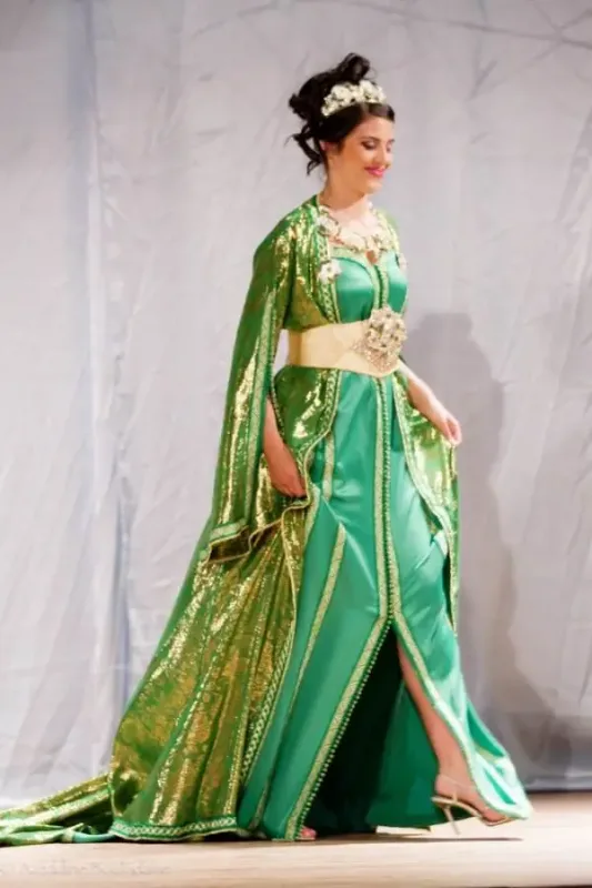 Picture of Radhe Designer White Georgette Kaftan Dress for Women - F10082