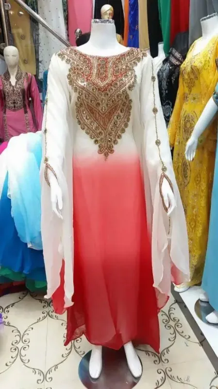 Picture of Radhe Designer Multicolor Georgette Kaftan Dress for Women - F1637