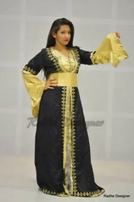 Picture of modern dubai bridal zardosi hand embroidery fancy arabi