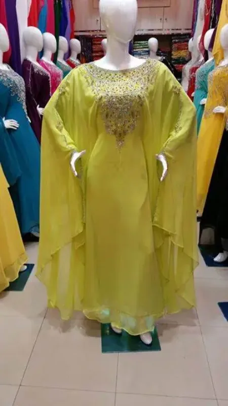 Picture of Radhe Designer Multicolor Georgette Kaftan Dress for Women - F10259