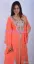 Picture of White Georgette Kaftan Dress for Women - Look 9346
