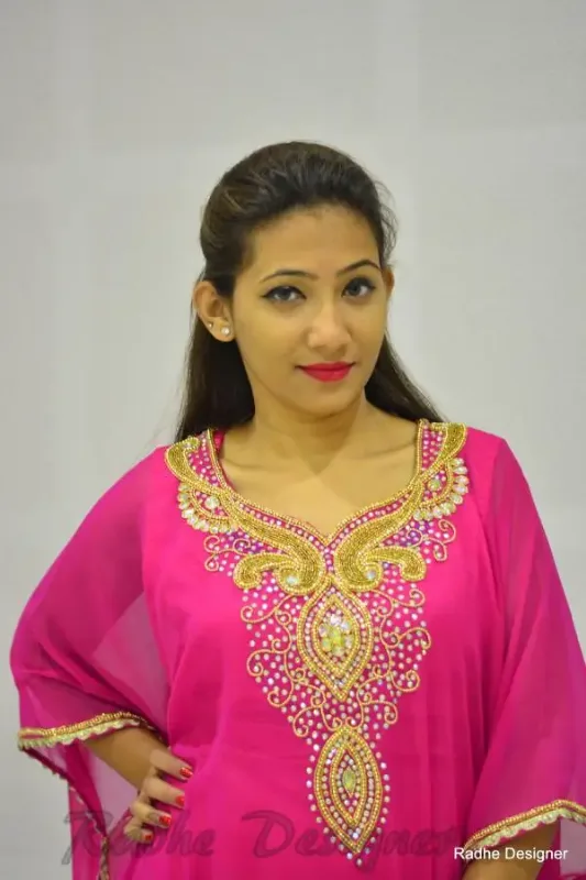 Picture of Radhe Designer Blue Georgette Kaftan Dress for Women - Y491
