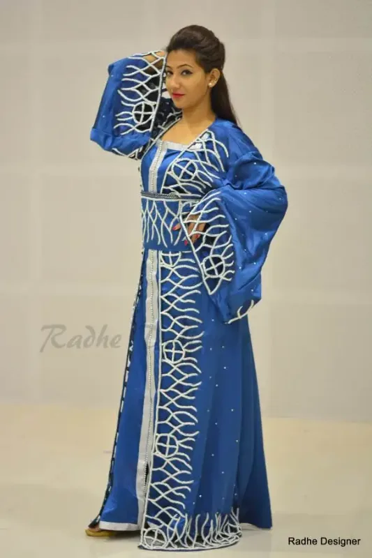 Picture of Radhe Designer Multicolor Georgette Kaftan Dress for Women - Y584