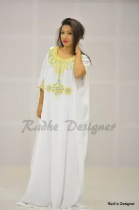 Picture of modern farasha fancy abaya arabian party wear for wom ,