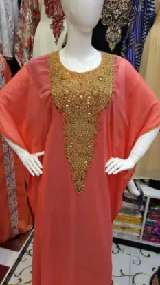 Picture of modern khaleeji thobe party wear evening gown kaftan d,