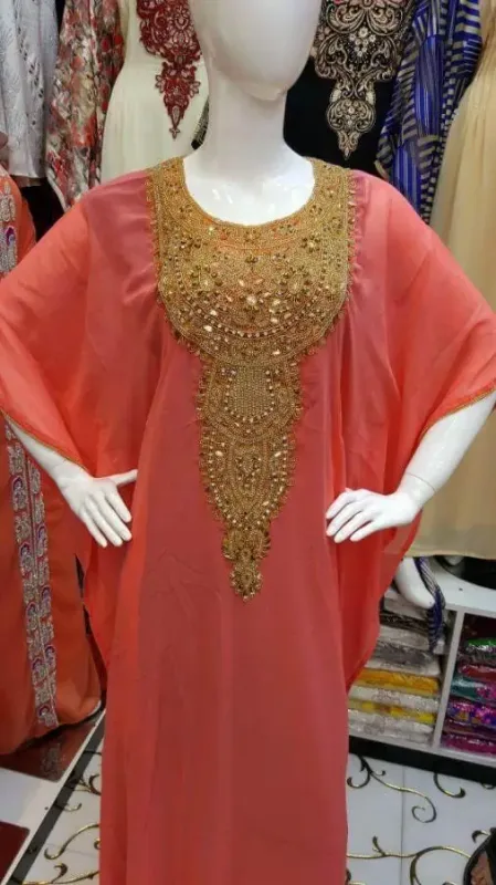 Picture of Radhe Designer Multicolor Georgette Kaftan Dress for Women - F1672