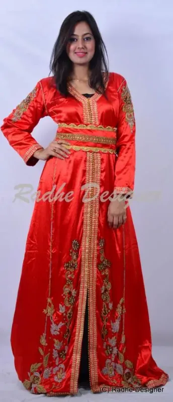 Picture of Radhe Designer Yellow Georgette Kaftan Dress for Women - Y850