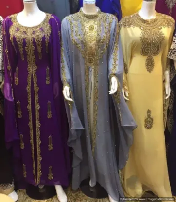 Picture of modern party wear fustan for arabian ladies with exclu,