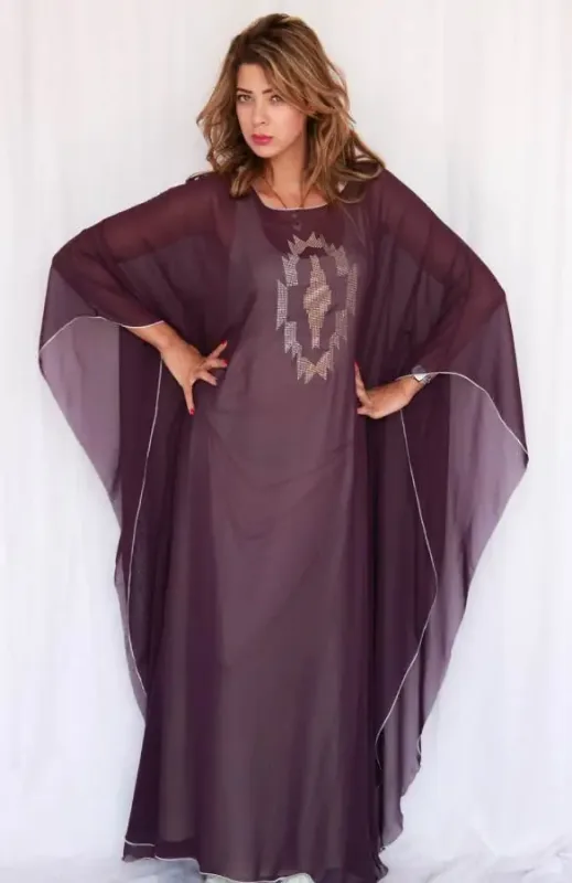 Picture of Radhe Designer Blue Georgette Kaftan Dress for Women - F10350
