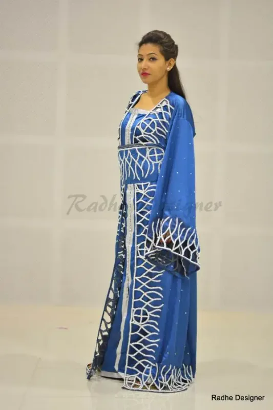 Picture of Radhe Designer Multicolor Georgette Kaftan Dress for Women - Y579