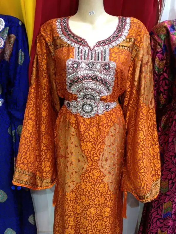 Picture of Radhe Designer Multicolor Georgette Kaftan Dress for Women - F9991