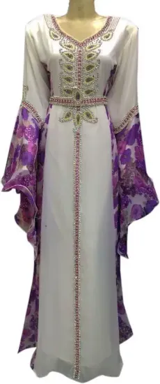 Picture of modest maxi gown arabian fantasy niqah dress party wear