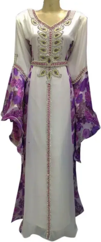 Picture of Radhe Designer Multicolor Georgette Kaftan Dress for Women - F1788