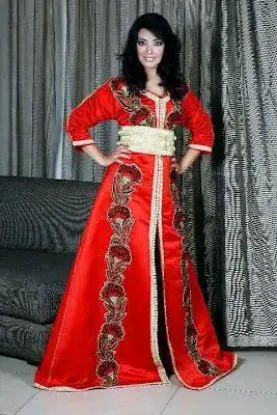 Picture of modest maxi gown arabian fantasy niqah dress party wear