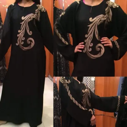 Picture of modest maxi gown arabian khaleeji fustan wedding dress 