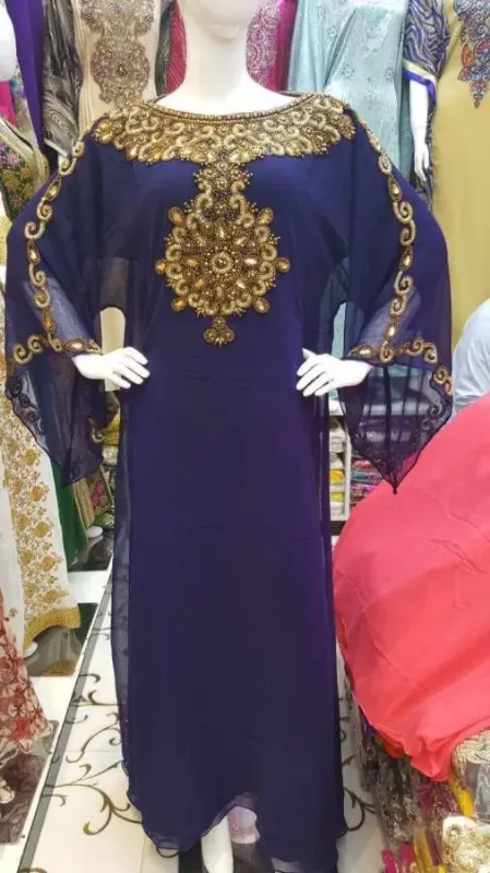Picture of Radhe Designer Multicolor Georgette Kaftan Dress for Women - F1706