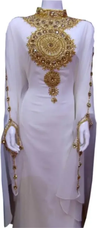 Picture of Radhe Designer Multicolor Georgette Kaftan Dress for Women - F10093