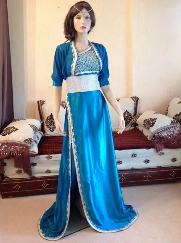Picture of Radhe Designer Multicolor Georgette Kaftan Dress for Women - F10550