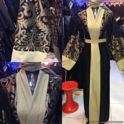 Picture of modest maxi gown arrival stock of fashionable dubai kaf