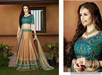 Picture of designer bridal wear lehenga saree indian sari ethnic ,